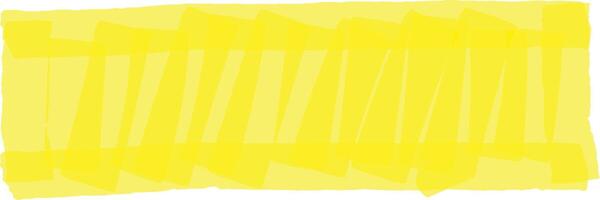 Wide horizontal banner displaying dynamic, overlapping brush strokes in a vibrant yellow hue, generating an energetic and abstract composition filled with bold texture and modern art elements vector