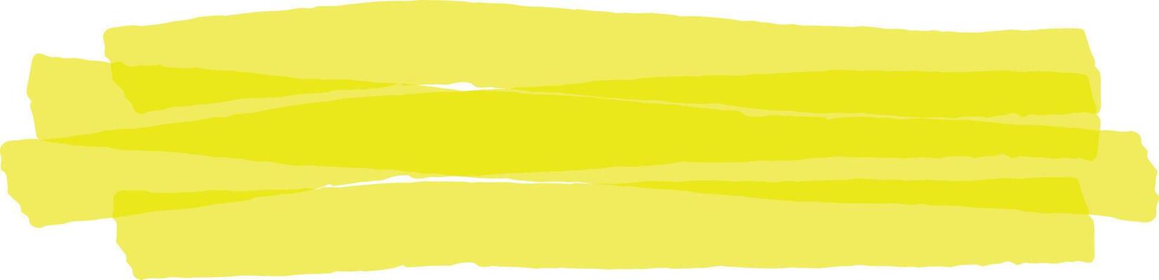 Wide brush stroke made with a bright yellow highlighter pen creating a vivid spot of color for emphasizing important text or highlighting key information