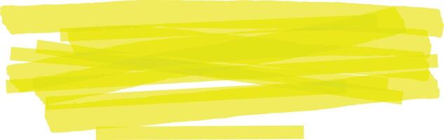 Multiple overlapping strokes of a bright yellow highlighter create a vibrant, textured background, perfect for adding a pop of color and visual interest to any project vector