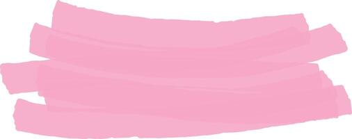 Creating a vibrant and textured background, pink brush strokes add an artistic flair, enhancing designs and projects with their lively and expressive color vector