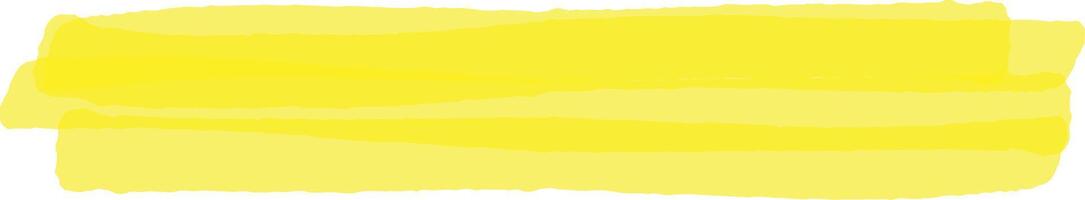 Wide horizontal banner featuring multiple overlapping brushstrokes of vibrant yellow watercolor paint, creating a textured and artistic backdrop vector