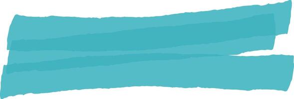 Two horizontal banners of turquoise torn paper are creating negative space on a white background, perfect for adding text or other design elements vector