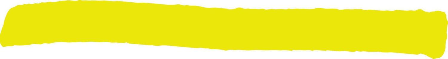 Light yellow highlight brush stroke creating a textured banner shape, offering ample copy space, isolated against a clean white background for versatile design applications vector