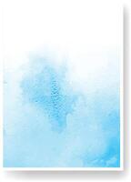 Soft blue watercolor wash creates a textured and ethereal background, perfect for adding a touch of elegance and tranquility to any design project vector