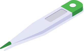 Measuring body temperature with an electronic clinical thermometer, displaying degrees on a digital screen, emphasizing the importance of healthcare and medicine in monitoring health vector