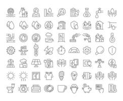 Water reuse linear icons set. Natural liquid sources sustainable consumption. Quality management and control. Customizable thin line symbols. Isolated outline illustrations. Editable stroke vector