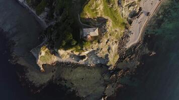 Lighthouse Baluzek on the coast of the Sea of Japan video