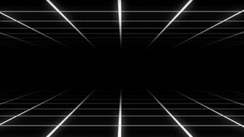 white retro futuristic loop background video