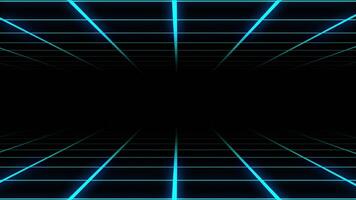blue retro futuristic loop background video