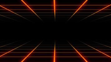 orange retro futuristic loop background video