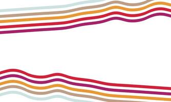 Abstract colourful line wave on white background vector