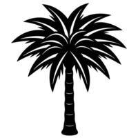 Coconut tree drawing vector