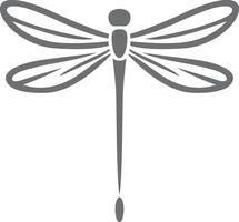 a dragonfly icon on a white background vector