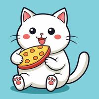 Lovely cat drawing ideal for fun, happy, and creative designs. vector