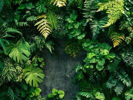 Vertical garden providing a vibrant, natural backdrop photo