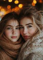 Mother and daughter photo
