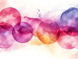 overlapping circles creating abstract background design photo