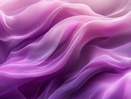 flowing cloth creating smooth waves in purple and pink tones photo
