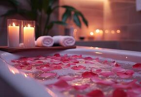 romantic spa atmosphere photo