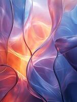 abstract waves flowing and mixing photo