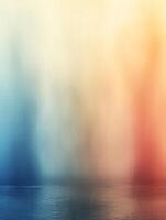Abstract paint background showing vivid colors shifting from orange to blue photo