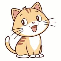 Funny and charming cat art great for creative design projects vector