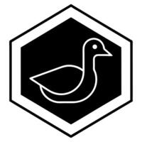 Cute and colorful duck logo perfect for creative design vector