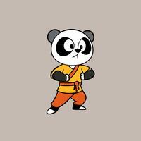Cute panda characters in a fun and playful cartoon vector