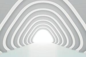 Modern Minimalist Architectural Tunnel Design vector