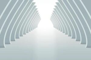 Futuristic Minimalist Architectural Tunnel Design vector