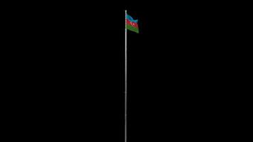 Realistic Waving Azerbaijan Flag Animation video