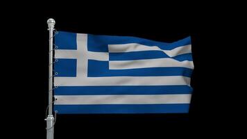 Smooth Waving Greece Flag Animation in 4K video