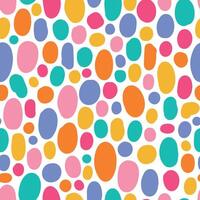 Colorful spots and dots seamless pattern for nursery textile prints, wallpaper, packaging, digital paper, wrapping paper, backgrounds, etc. EPS 10 vector