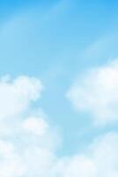 Sky Blue with clouds background,Vertical Cartoon Sky Cloudy Altostratus with Day light in Winter,Illustration banner for Spring, Summer spring in the morning.Backdrop Nature Landscape vector