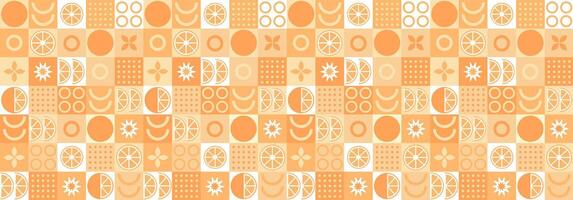 orange and white geometric pattern on a white background vector