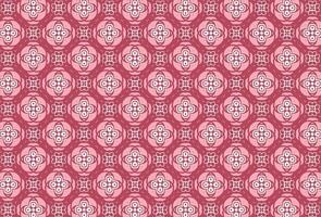 Red and White Decor Fabric Design vector