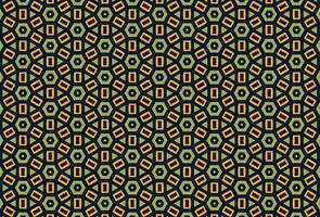Geometric hexagonal shapes decor design pattern vector