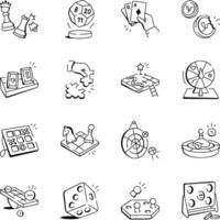 Board Game Doodle Art Collection vector