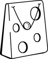 Wall maze game icon in doodle style vector