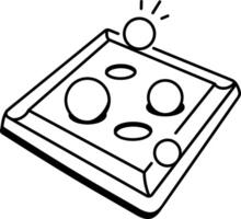 Pylos game doodle style icon vector