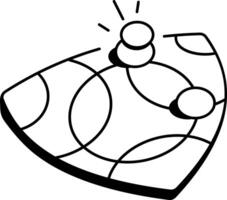 Y game doodle icon vector