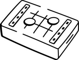 Hand drawn icon depicting peg game vector