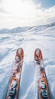 Breathtaking Snowy Mountain Ski Adventure photo