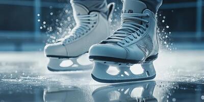 Ice Skating Elegance A Glimpse of Winter Sport photo