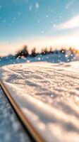 Winter Wonderland Sparkling Snow at Sunrise photo