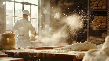 Flour Dusting A Master Baker's Flourishing Creation photo