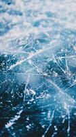 Frozen Winter Wonderland A Detailed Ice Surface photo