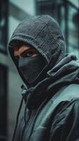 Mysterious Urban Style Portrait of a Person photo