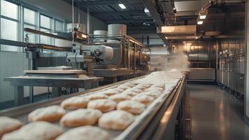 Modern Bakery Production Line with Automated Conveyor System photo
