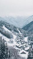 Snowy Mountain Village, A Winter Wonderland photo